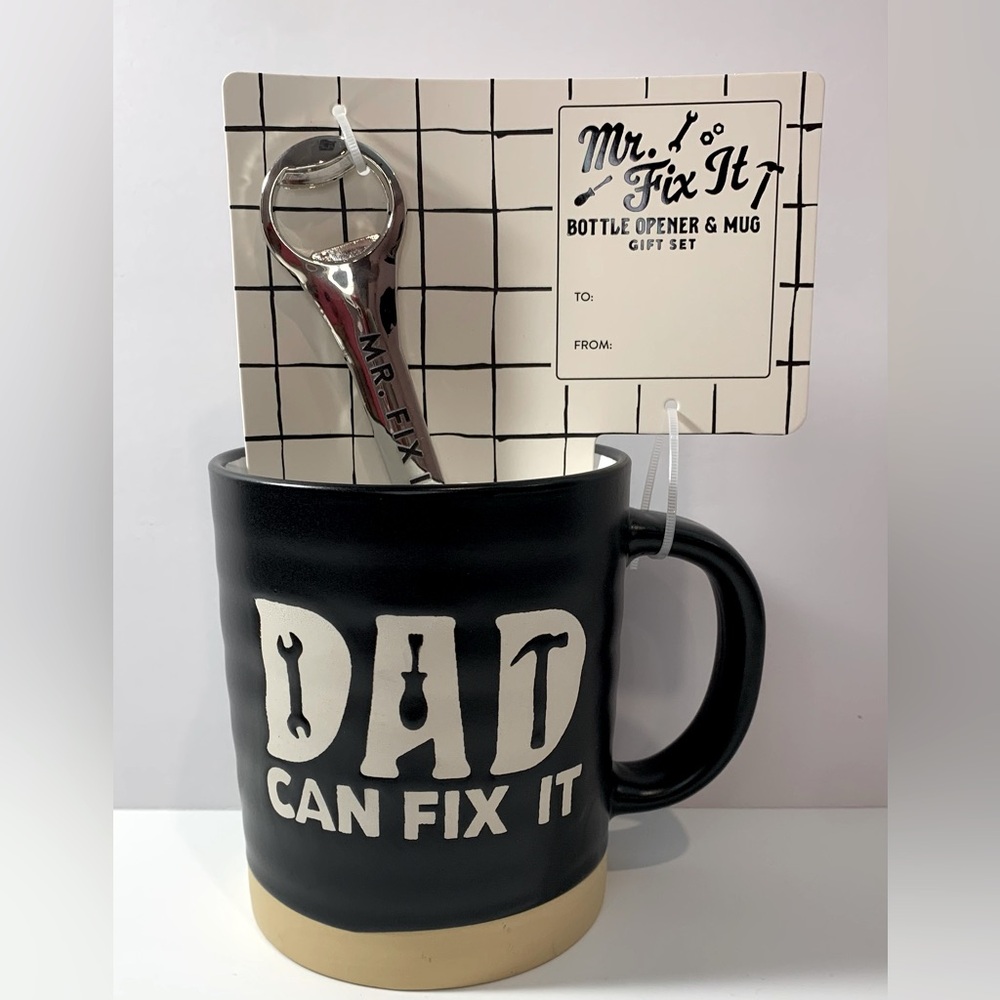 Dad Mug & Bottle Opener Gift Set